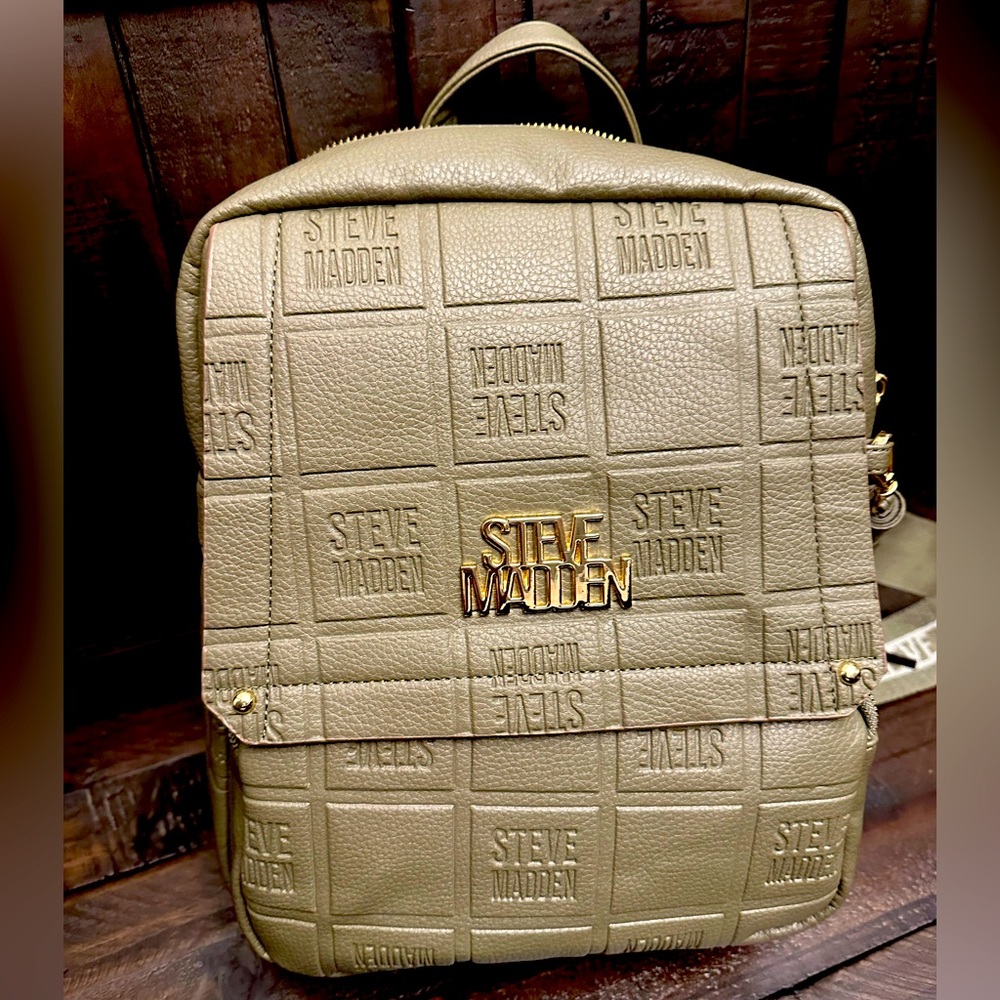 STEVE MADDEN  BTAMPA LOGO NEW WEB backpack with tassel fringe detachable detail